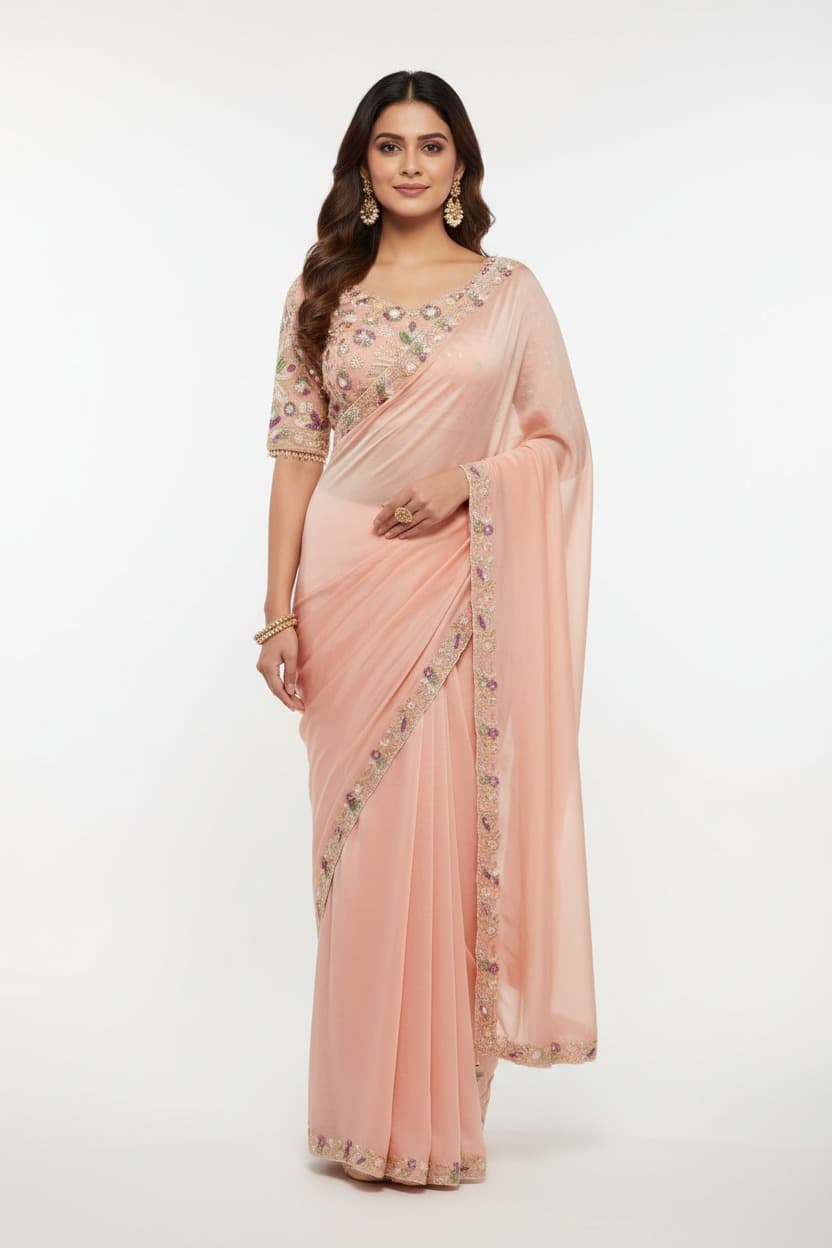 Royal Maroon Silk Saree